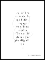 Poster: För vad du har att ge, by EVELINA CARLSON x ELIN JÖNINGER