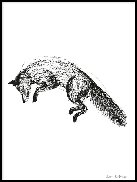 Poster: Fox, by Sofie Staffans-Lytz