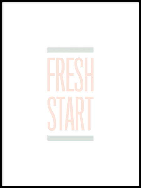 Poster: Fresh Start, pastel, by Esteban Donoso