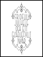 Poster: Fridfull julhelg, by Fia Lotta Jansson Design