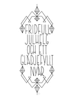 Poster: Fridfull julhelg, by Fia Lotta Jansson Design
