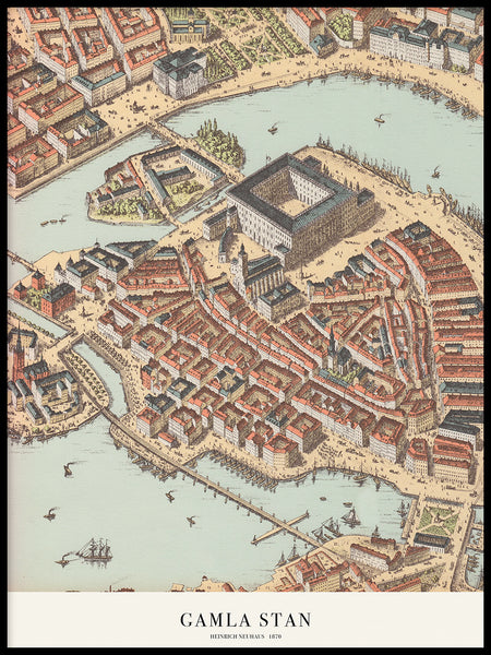 Poster: Gamla Stan 1870, by Discontinued products