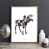 Poster: Geometric Moose, by Discontinued products