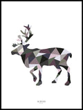 Poster: Geometrisk Deer, by Discontinued products