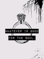 Poster: Good for the soul, by Anna Mendivil / Gypsysoul