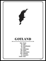 Poster: Gotland, by Caro-lines