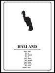 Poster: Halland, by Caro-lines