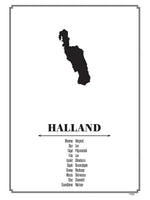 Poster: Halland, by Caro-lines