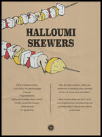 Poster: Halloumi Skewers, by Discontinued products