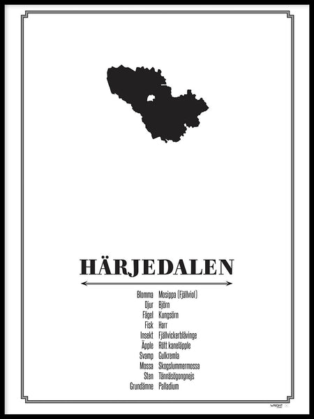 Poster: Härjedalen, by Caro-lines