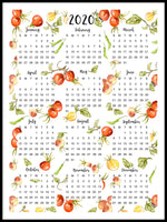 Poster: Harvey English Calendar, by Annas Design & Illustration