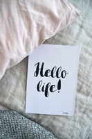 Poster: Hello Life!, by Elina Dahl