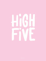 Poster: High Five, pink, by Discontinued products