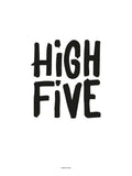 Poster: High Five, white, by Discontinued products