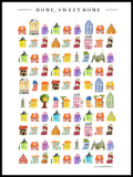 Poster: Home Sweet Home, by Annas Design & Illustration