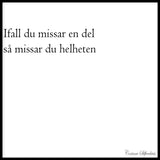 Poster: Ifall du missar, by Discontinued products
