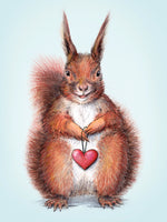 Poster: I love you little Squirrel, by Lena Svalfors Hedin