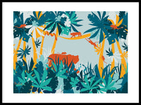 Poster: Jungle Blue, by Discontinued products