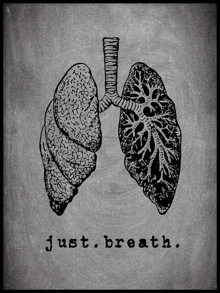 Poster: Just. Breath., by Anna Mendivil / Gypsysoul