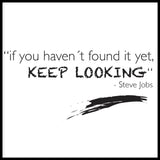 Poster: Keep looking, by Discontinued products