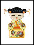 Poster: Kokeshi Dolls #10, by PIEL Design