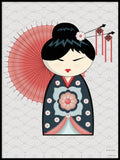 Poster: Kokeshi Dolls #22, by PIEL Design