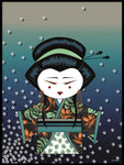 Poster: Kokeshi Dolls #82, by PIEL Design