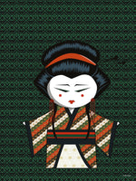Poster: Kokeshi Dolls #86, by PIEL Design