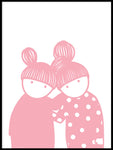 Poster: Friendship Pink, by Anna Grundberg