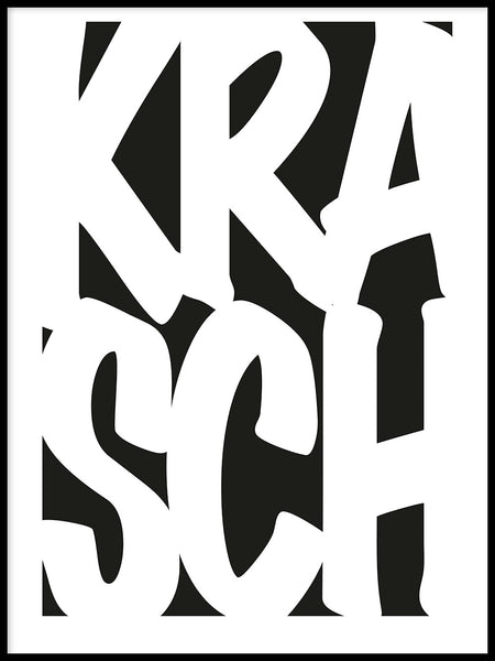 Poster: Krasch, by Paperago