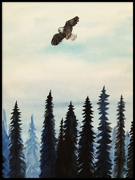 Poster: Land of eagle, by Lindblom of Sweden