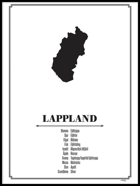 Poster: Lappland, by Caro-lines