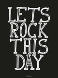 Poster: Let's rock this day, by Discontinued products