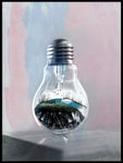 Poster: Life in a bulb, by LO Art Design
