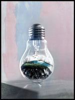 Poster: Life in a bulb, by LO Art Design