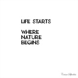 Poster: Life starts, by Discontinued products