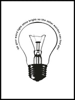 Poster: Light Bulb, by Grafiska huset