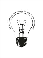 Poster: Light Bulb, by Grafiska huset