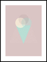 Poster: Lilly´s icecream, rosa, by Discontinued products