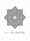 Poster: Live beautifully, grey, by Anna Mendivil / Gypsysoul