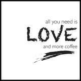 Poster: Love and coffee, by Discontinued products