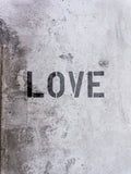 Poster: Love, concrete, by Grafiska huset