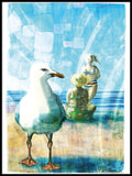 Poster: Seagulls and people II, by Discontinued products