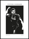 Poster: Memorable players Gerrard, by Tim Hansson