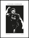 Poster: Memorable players Gerrard, by Tim Hansson