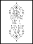 Poster: Merry Christmas, by Fia Lotta Jansson Design