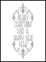 Poster: Merry Christmas, by Fia Lotta Jansson Design
