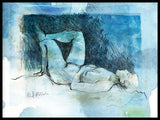 Poster: Model study in blue II, by Discontinued products