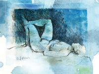Poster: Model study in blue II, by Discontinued products