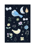 Poster: Moon Forest Birds, by Susse Collection